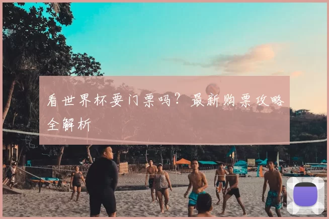 看世界杯要门票吗?最新购票攻略全解析