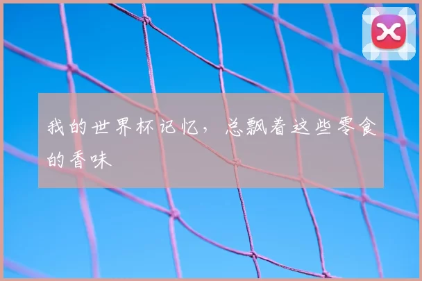 我的世界杯记忆,总飘着这些零食的香味